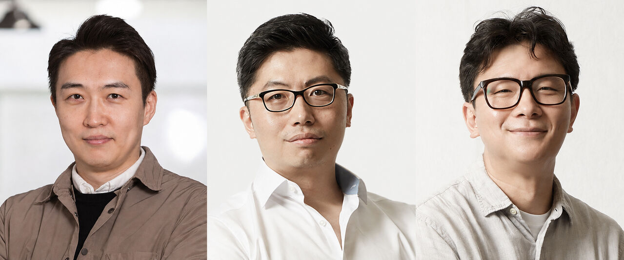 UNIST Department of Biomedical Engineering Professors Kang Joo-heon (from left), Joo Jin-myung, and Lee Se-min. (Photo: Ulsan National Institute of Science and Technology, Yonhap News)