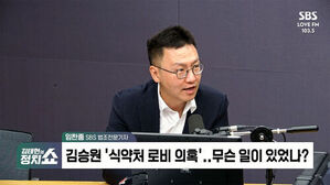 임찬종 SBS 법조전문기자 인터뷰 중 모습