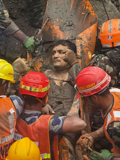 Nepal Rescues Two Power Plant Workers Nine Days After Massive Floods (Photo: Screenshot of Kathmandu Post homepage, Yonhap News)