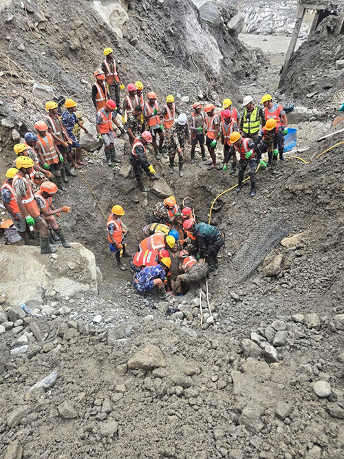 Two Nepalese power plant employees rescued 9 days after massive flood (Photo: Screenshot of Kathmandu Post homepage, Yonhap News)