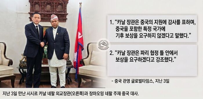 네팔 기후 변화 청구서 팩트체크 사실은