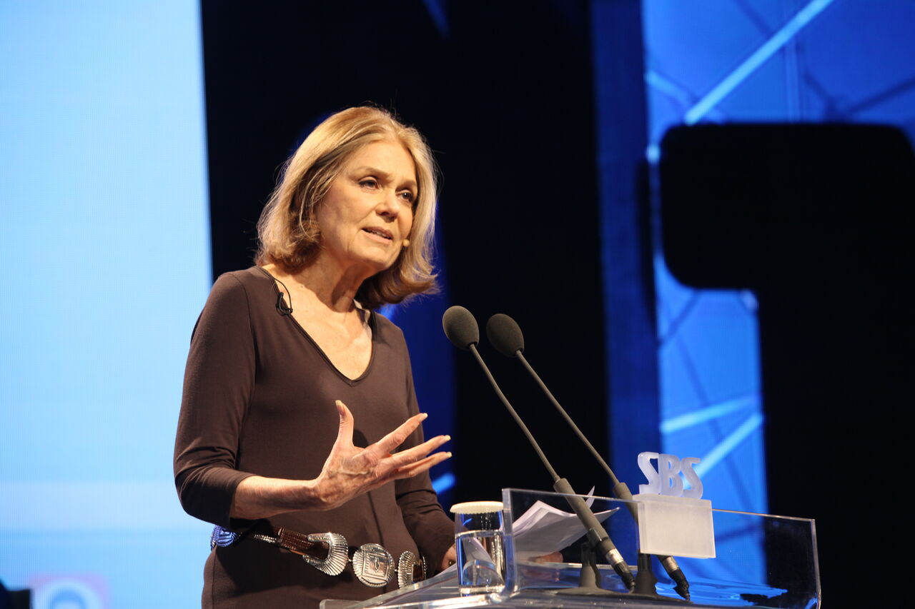 Gloria Steinem giving a keynote address at SDF 2011