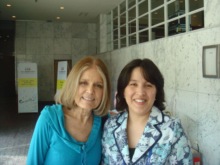With SDF 2011 keynote speaker Gloria Steinem