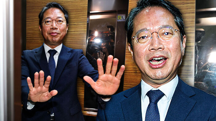 김승원 출근길 질문 세례에&hellip;기자 말 끊더니 반복한 말