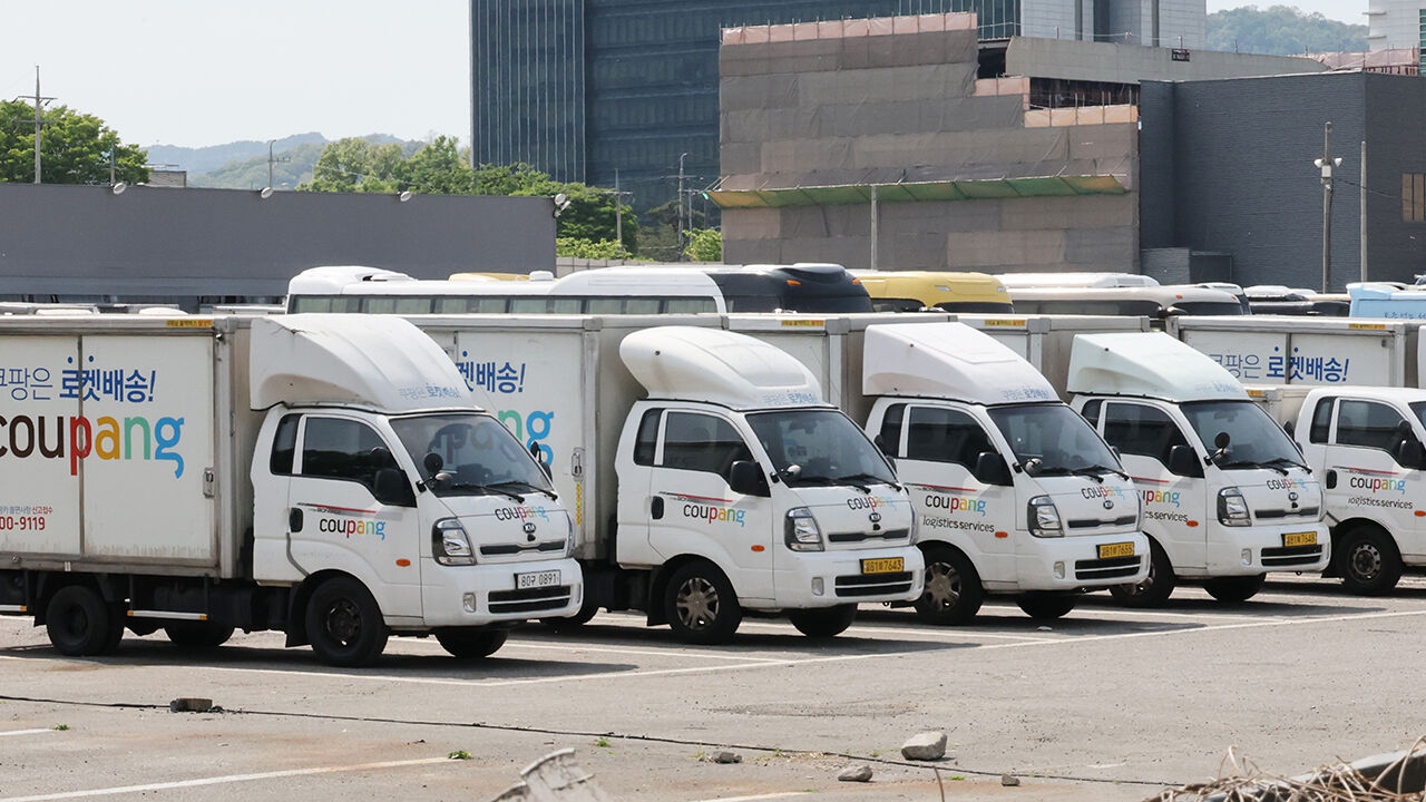 Coupang delivery truck