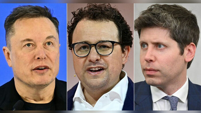 Elon Musk SpaceX CEO, Dario Amodei Anthropic CEO, Sam Altman OpenAI CEO (Photo: AP, Yonhap News)