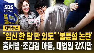 [자막뉴스] "임신 한 달 만 외도" '불륜설' 홍서범&middot;조갑경 아들, 대법원서 '패소' "양육비 줘야"