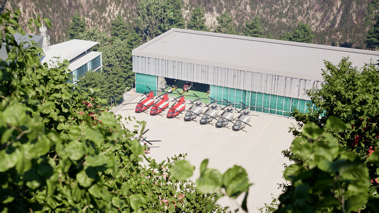 The Korea Forest Service's super-large wildfire firefighting helicopter