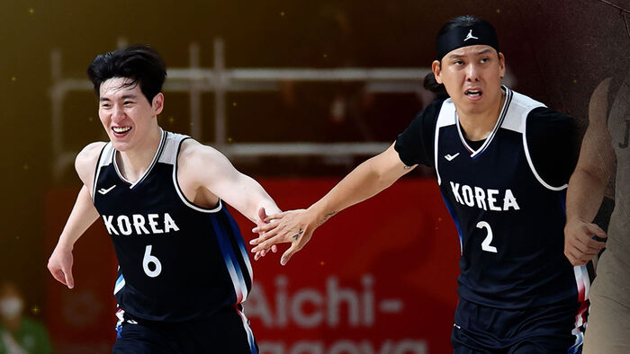 '완전체' 남자농구대표팀, '최다 득점'으로 가볍게 4강행