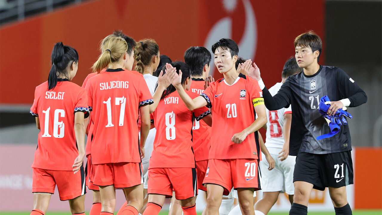 한국 여자축구, 방글라데시 6-0 압승…조별리그 2연승