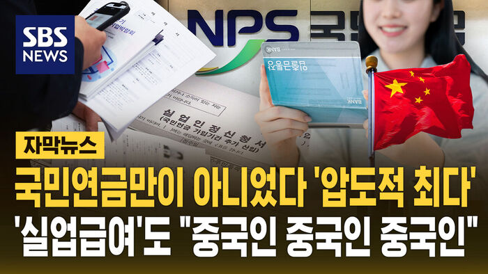 국민연금만이 아니었다&hellip;실업급여도 압도적 '최다' 수령한 중국인
