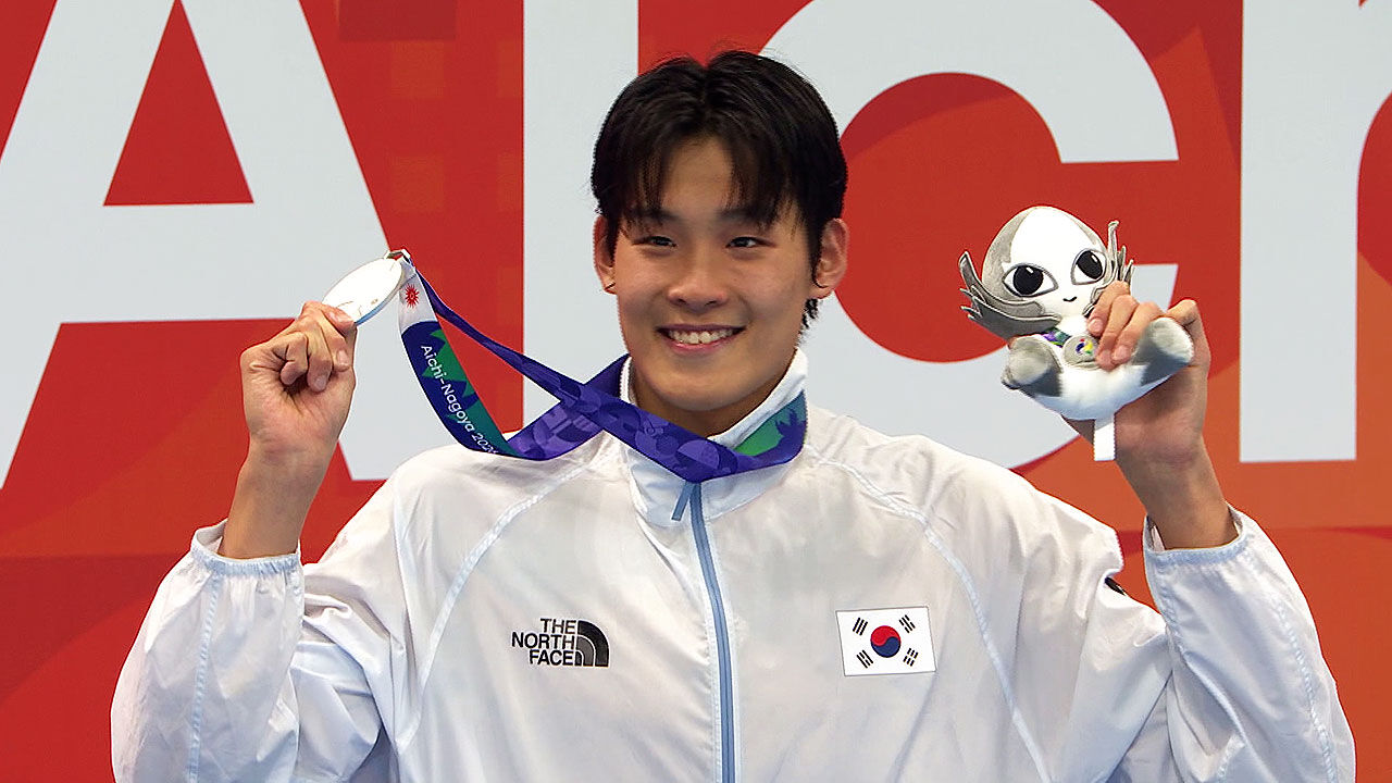 '샛별' 김영범 개인전 첫 은메달…1위와 '0.04초 차'