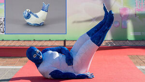 Leaping Up and Lifting Legs: 'Costume Play #1' Carp Artifact Revealed