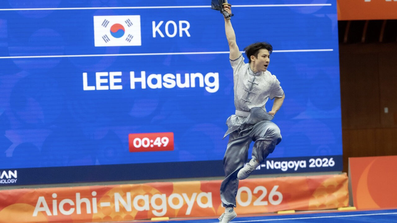 이하성의 도술 연기 (사진=대한우슈협회 제공, 연합뉴스)