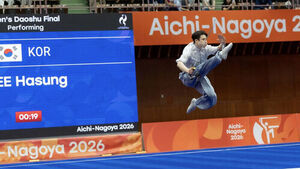 Lee Ha-sung Wins Precious Wushu Silver Medal by 0.003 Points