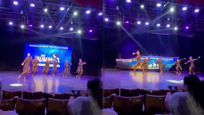 춤 추는데 대형 화면 '와르르'&hellip;무용수들 날벼락