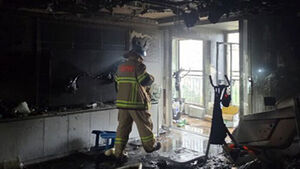 인천 아파트 화재 현장