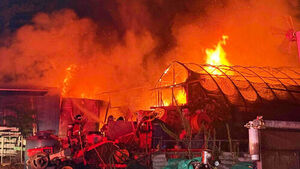 Container Fire Breaks Out in Seogok-ri, Wonju... "No Casualties Reported"