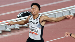 조엘진, 육상 남자 100m에서 10초17로 4위