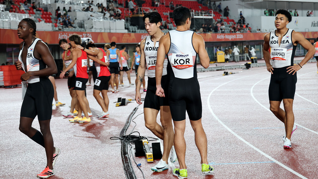 육상 남자 400ｍ 계주, 실격 처리 후 극적 결선행…"항소 인용"