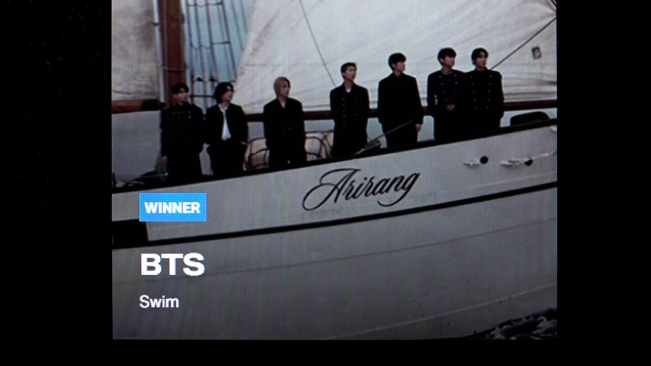 미 MTV VMA BTS 수상