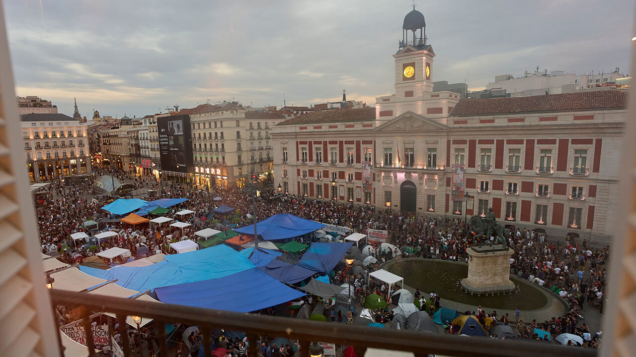 Citizens protesting on the streets of Madrid, Spain, on September 27, local time (Photo: Yonhap News)