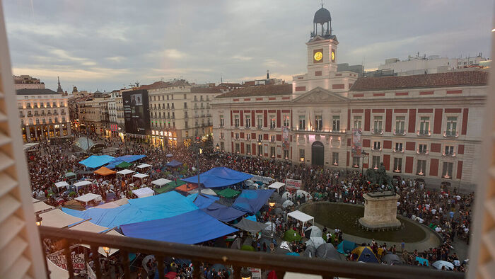 Citizens protesting on the streets of Madrid, Spain, on September 27, local time (Photo: Yonhap News)