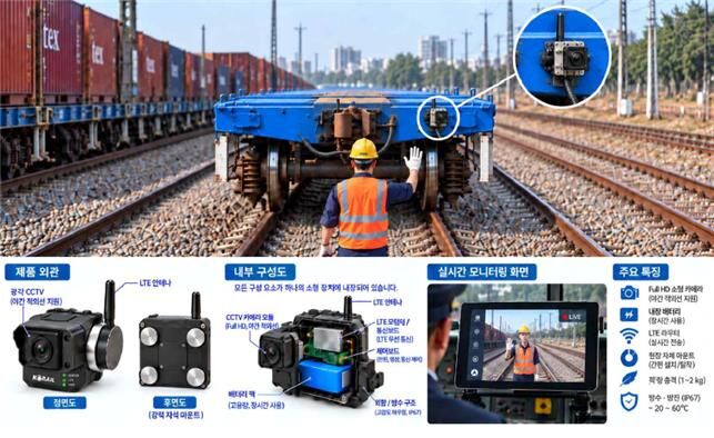 Conceptual diagram and main photos of detachable rear video surveillance camera