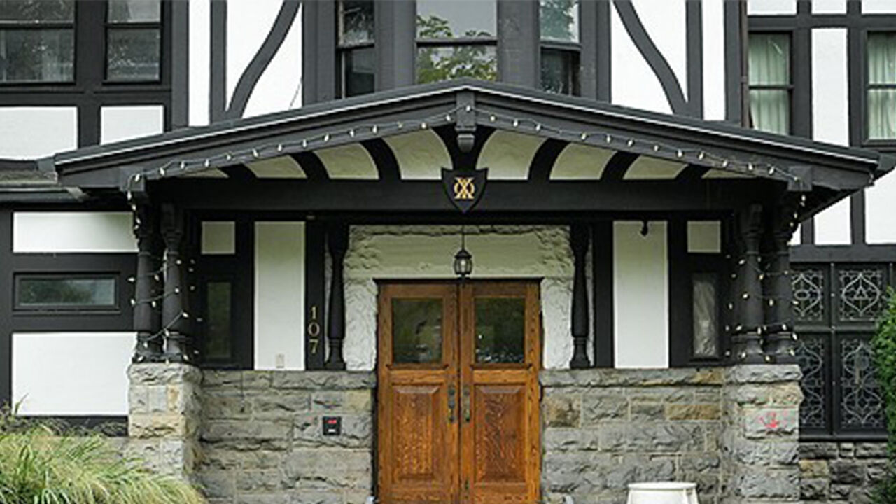 The Chi Phi fraternity building at Cornell University