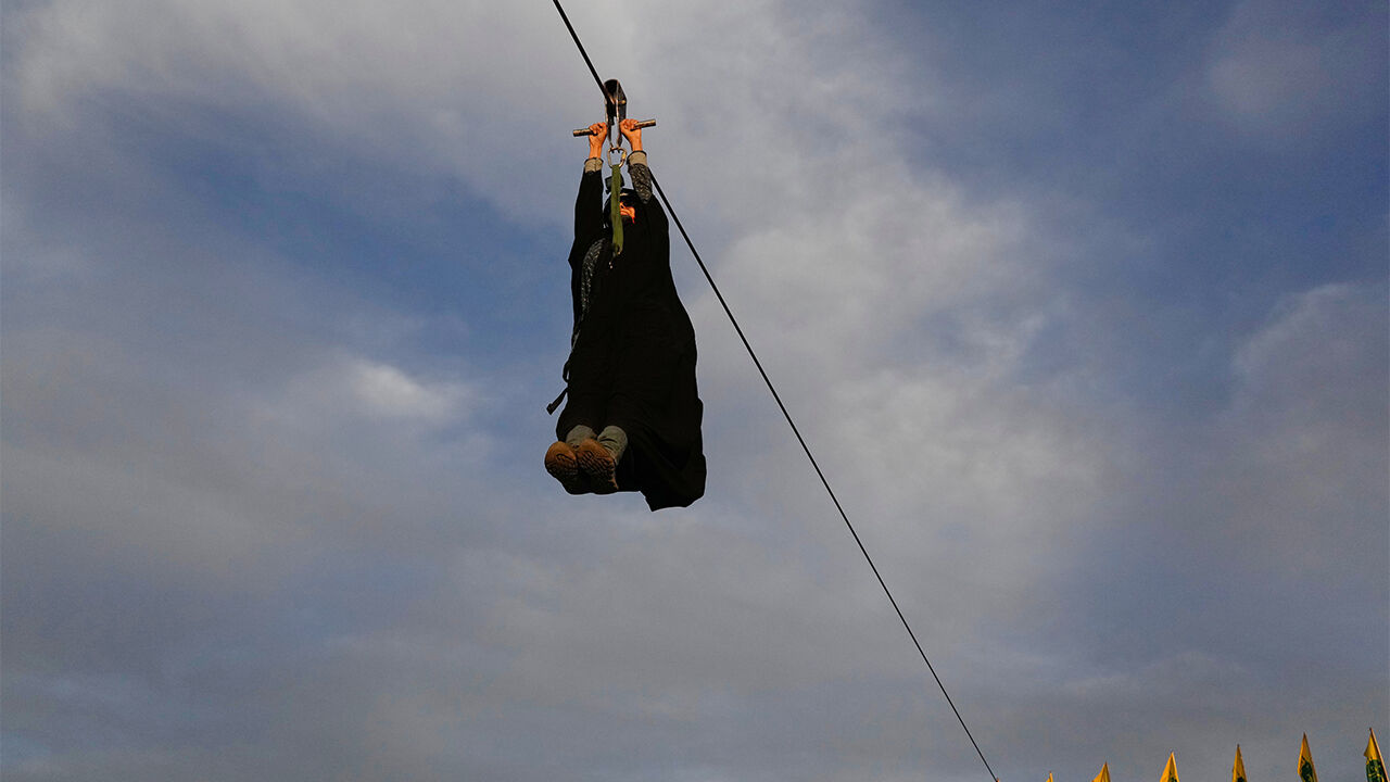 Iranian women receiving military training