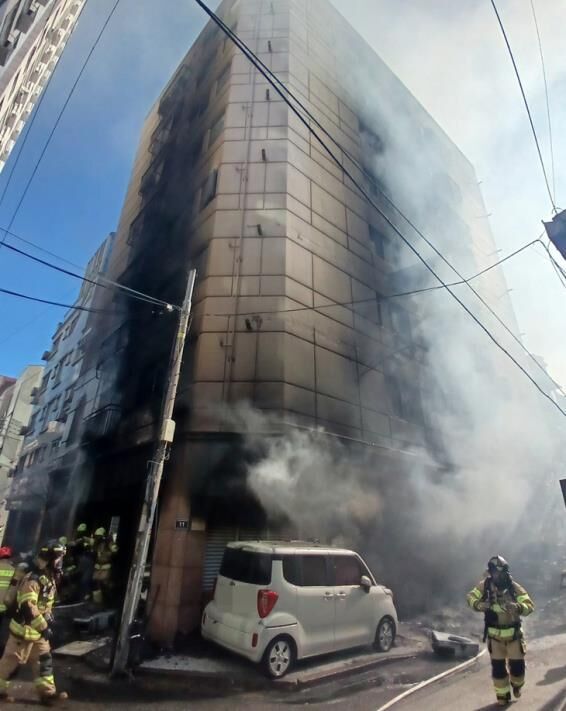 Fire scene