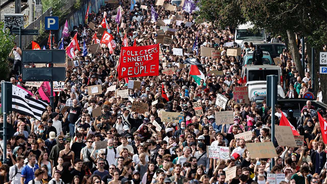 French student protests (Photo: AP, Yonhap News)