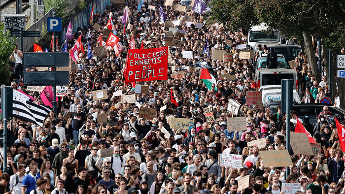 French student protest (Photo: AP, Yonhap News)