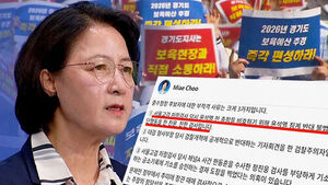 Protests Follow Gyeonggi Budget Cuts; Gov. Choo Mi-ae Reasserts Opposition to Kim Ji-yong