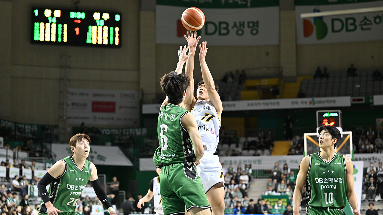 LG, 우승 후보 맞대결서 DB 4점 차 제압…양홍석 20점