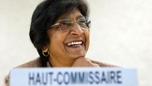This Year's Nobel Peace Prize Awarded to Navi Pillay... Female Laureate for Second Consecutive Year