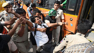 Indian Authorities Crack Down on New Delhi Protest by 'Cockroach Party' Against Election Commission