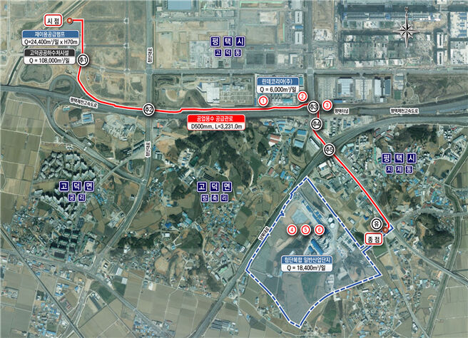 Treated wastewater supply plan map