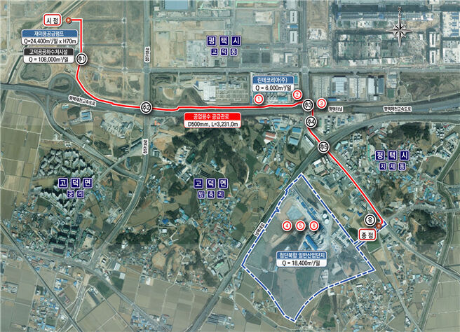 Treated wastewater supply plan map