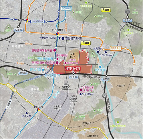 Project Site (Photo courtesy of Incheon Urban Corporation, Yonhap News)