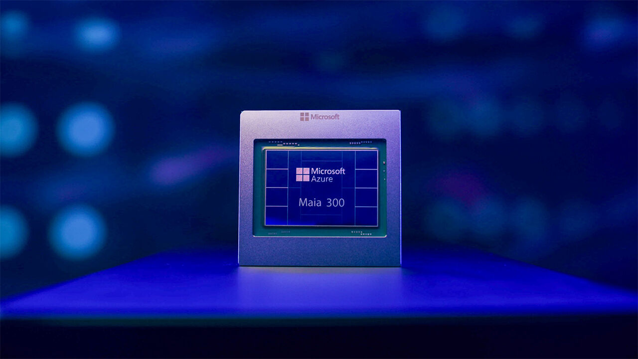 Azure Maia 300 chip (Photo: Provided by MS blog, Yonhap News)