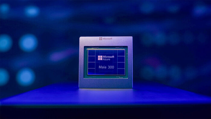 Azure Maia 300 chip (Photo: Provided by MS blog, Yonhap News)