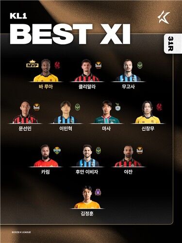 K리그1 31라운드 베스트11