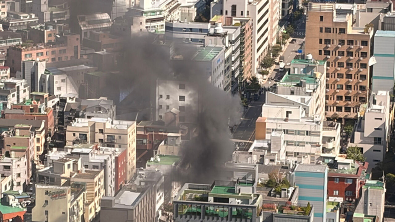 역삼동 빌딩 화재 (사진=독자 제공, 연합뉴스)