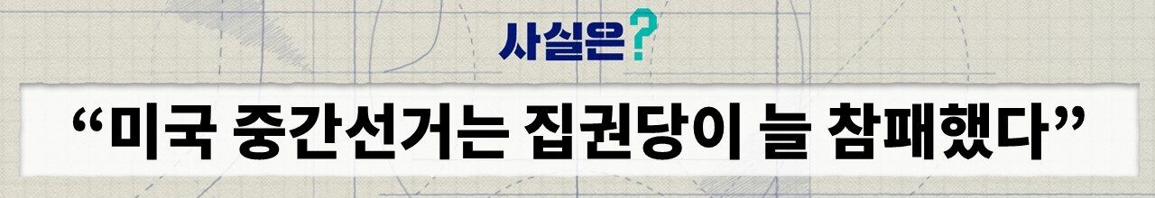 팩트체크 사실은 미국 중간선거 집권당 무덤