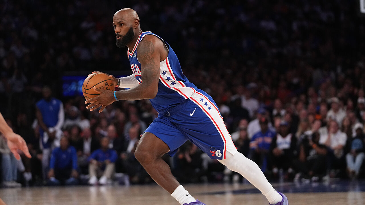 NBA '필라델피아 이적' 제임스, 14점 7도움 9리바움드…뉴욕과 개막전 승리 견인