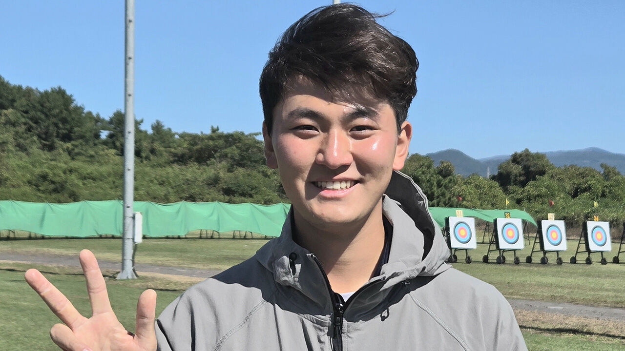 양궁 김제덕, 서귀포 강풍 뚫고 개인전 3회 연속 우승
