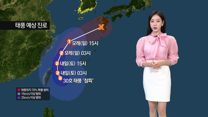[날씨] 제주 호우주의보&hellip;주말 남부&middot;충청&middot;강원 비