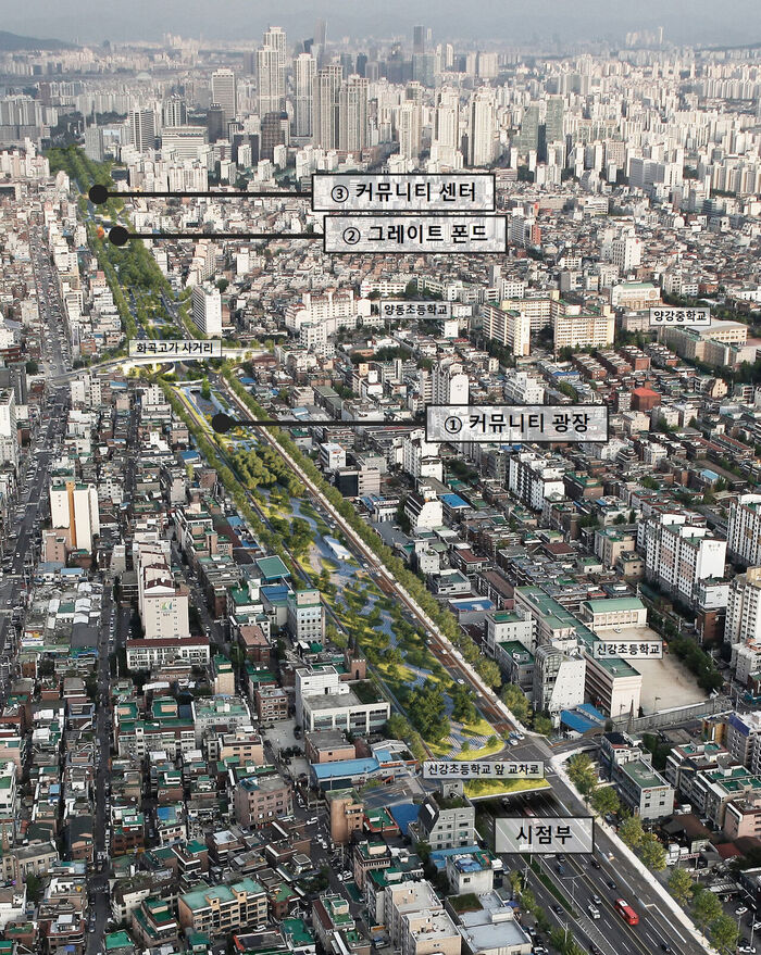 국회대로 상부공원 조감도 (사진=서울시 제공, 연합뉴스)