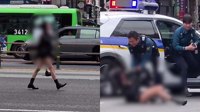 출근하다 "저 사람 왜 저래"&hellip;두 눈 의심한 광경